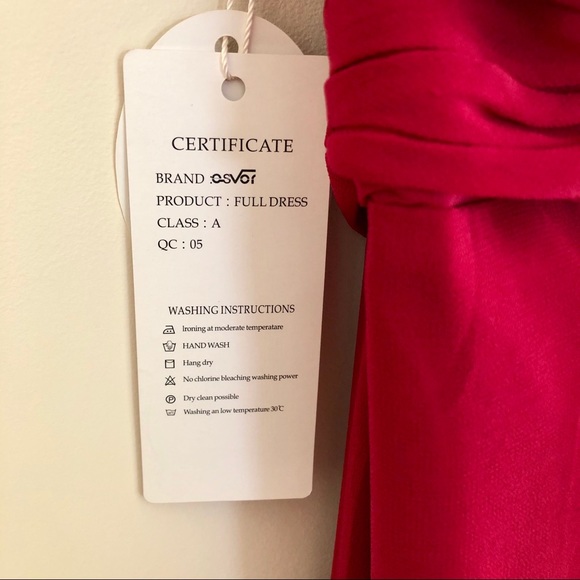 Strapless Burgundy Gown - Picture 3 of 5